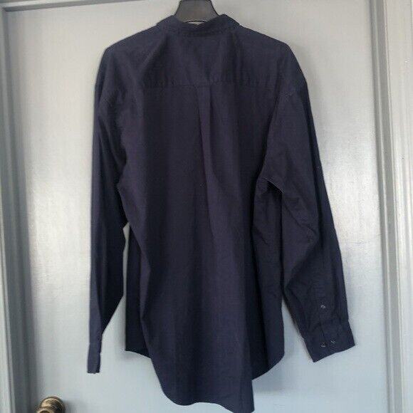 MONTANA STATE MSU BOBCATS 2XL Blue Long Sleeve Button Front Men's Shirt - Picture 2 of 8